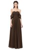 ColsBM Arden Copper Bridesmaid Dresses Ruching Floor Length A-line Off The Shoulder Backless Cute