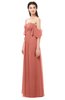 ColsBM Arden Crabapple Bridesmaid Dresses Ruching Floor Length A-line Off The Shoulder Backless Cute
