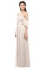 ColsBM Arden Cream Pink Bridesmaid Dresses Ruching Floor Length A-line Off The Shoulder Backless Cute