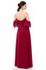 ColsBM Arden Dark Red Bridesmaid Dresses Ruching Floor Length A-line Off The Shoulder Backless Cute