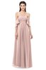 ColsBM Arden Dusty Rose Bridesmaid Dresses Ruching Floor Length A-line Off The Shoulder Backless Cute