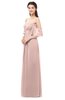 ColsBM Arden Dusty Rose Bridesmaid Dresses Ruching Floor Length A-line Off The Shoulder Backless Cute