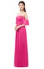 ColsBM Arden Fandango Pink Bridesmaid Dresses Ruching Floor Length A-line Off The Shoulder Backless Cute