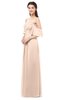 ColsBM Arden Fresh Salmon Bridesmaid Dresses Ruching Floor Length A-line Off The Shoulder Backless Cute