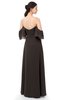 ColsBM Arden Fudge Brown Bridesmaid Dresses Ruching Floor Length A-line Off The Shoulder Backless Cute
