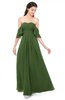 ColsBM Arden Garden Green Bridesmaid Dresses Ruching Floor Length A-line Off The Shoulder Backless Cute