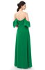 ColsBM Arden Green Bridesmaid Dresses Ruching Floor Length A-line Off The Shoulder Backless Cute