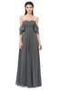 ColsBM Arden Grey Bridesmaid Dresses Ruching Floor Length A-line Off The Shoulder Backless Cute