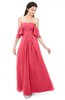 ColsBM Arden Guava Bridesmaid Dresses Ruching Floor Length A-line Off The Shoulder Backless Cute