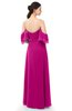 ColsBM Arden Hot Pink Bridesmaid Dresses Ruching Floor Length A-line Off The Shoulder Backless Cute