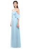 ColsBM Arden Ice Blue Bridesmaid Dresses Ruching Floor Length A-line Off The Shoulder Backless Cute