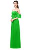 ColsBM Arden Jasmine Green Bridesmaid Dresses Ruching Floor Length A-line Off The Shoulder Backless Cute