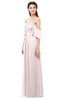 ColsBM Arden Light Pink Bridesmaid Dresses Ruching Floor Length A-line Off The Shoulder Backless Cute