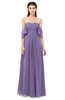 ColsBM Arden Lilac Bridesmaid Dresses Ruching Floor Length A-line Off The Shoulder Backless Cute