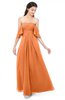 ColsBM Arden Mango Bridesmaid Dresses Ruching Floor Length A-line Off The Shoulder Backless Cute