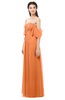 ColsBM Arden Mango Bridesmaid Dresses Ruching Floor Length A-line Off The Shoulder Backless Cute