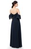 ColsBM Arden Navy Blue Bridesmaid Dresses Ruching Floor Length A-line Off The Shoulder Backless Cute