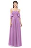 ColsBM Arden Orchid Bridesmaid Dresses Ruching Floor Length A-line Off The Shoulder Backless Cute