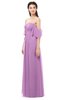 ColsBM Arden Orchid Bridesmaid Dresses Ruching Floor Length A-line Off The Shoulder Backless Cute