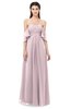 ColsBM Arden Pale Lilac Bridesmaid Dresses Ruching Floor Length A-line Off The Shoulder Backless Cute