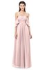 ColsBM Arden Pastel Pink Bridesmaid Dresses Ruching Floor Length A-line Off The Shoulder Backless Cute