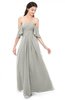 ColsBM Arden Platinum Bridesmaid Dresses Ruching Floor Length A-line Off The Shoulder Backless Cute