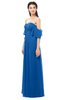 ColsBM Arden Royal Blue Bridesmaid Dresses Ruching Floor Length A-line Off The Shoulder Backless Cute