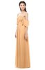 ColsBM Arden Salmon Buff Bridesmaid Dresses Ruching Floor Length A-line Off The Shoulder Backless Cute