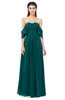 ColsBM Arden Shaded Spruce Bridesmaid Dresses Ruching Floor Length A-line Off The Shoulder Backless Cute
