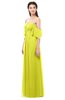 ColsBM Arden Sulphur Spring Bridesmaid Dresses Ruching Floor Length A-line Off The Shoulder Backless Cute