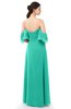 ColsBM Arden Viridian Green Bridesmaid Dresses Ruching Floor Length A-line Off The Shoulder Backless Cute