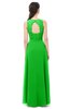 ColsBM Indigo Classic Green Bridesmaid Dresses Sleeveless Bateau Lace Simple Floor Length Half Backless