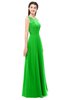 ColsBM Indigo Classic Green Bridesmaid Dresses Sleeveless Bateau Lace Simple Floor Length Half Backless