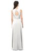 ColsBM Indigo Cloud White Bridesmaid Dresses Sleeveless Bateau Lace Simple Floor Length Half Backless