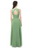 ColsBM Indigo Fair Green Bridesmaid Dresses Sleeveless Bateau Lace Simple Floor Length Half Backless