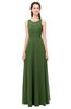ColsBM Indigo Garden Green Bridesmaid Dresses Sleeveless Bateau Lace Simple Floor Length Half Backless