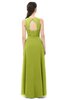 ColsBM Indigo Green Oasis Bridesmaid Dresses Sleeveless Bateau Lace Simple Floor Length Half Backless