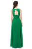 ColsBM Indigo Green Bridesmaid Dresses Sleeveless Bateau Lace Simple Floor Length Half Backless