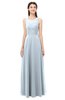 ColsBM Indigo Illusion Blue Bridesmaid Dresses Sleeveless Bateau Lace Simple Floor Length Half Backless