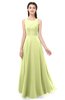 ColsBM Indigo Lime Green Bridesmaid Dresses Sleeveless Bateau Lace Simple Floor Length Half Backless