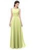 ColsBM Indigo Lime Sherbet Bridesmaid Dresses Sleeveless Bateau Lace Simple Floor Length Half Backless