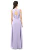ColsBM Indigo Pastel Lilac Bridesmaid Dresses Sleeveless Bateau Lace Simple Floor Length Half Backless