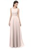 ColsBM Indigo Silver Peony Bridesmaid Dresses Sleeveless Bateau Lace Simple Floor Length Half Backless