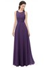 ColsBM Indigo Violet Bridesmaid Dresses Sleeveless Bateau Lace Simple Floor Length Half Backless