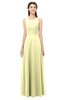 ColsBM Indigo Wax Yellow Bridesmaid Dresses Sleeveless Bateau Lace Simple Floor Length Half Backless