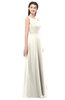 ColsBM Indigo Whisper White Bridesmaid Dresses Sleeveless Bateau Lace Simple Floor Length Half Backless
