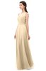 ColsBM Emery Apricot Gelato Bridesmaid Dresses Bateau A-line Floor Length Simple Zip up Sash