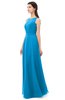 ColsBM Emery Cornflower Blue Bridesmaid Dresses Bateau A-line Floor Length Simple Zip up Sash