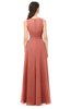 ColsBM Emery Crabapple Bridesmaid Dresses Bateau A-line Floor Length Simple Zip up Sash