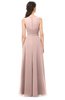 ColsBM Emery Dusty Rose Bridesmaid Dresses Bateau A-line Floor Length Simple Zip up Sash